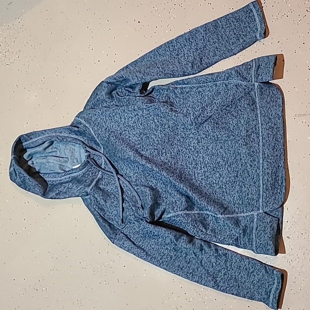 St John's bay hoodie heathered blue medium